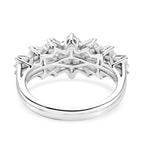 D'Joy Moissanite Ballerina Ring in Platinum Overlay Sterling Silver 1.07 Ct._8552064_4