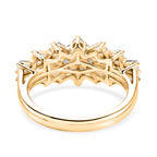 D'Joy - Moissanite Ballerina Ring in Yellow Gold Plated Sterling Silver 1.07 Ct._8552074_4
