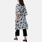 Nova Of London Kimono Midi With Satin Bands (Size M/L, 16 to 20) - Cream Pattern_8552634_1