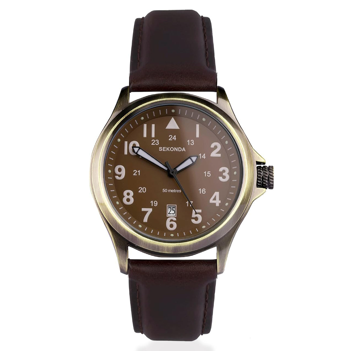 Sekonda Quartz Mens Watch in Leather - Black V32755315 2
