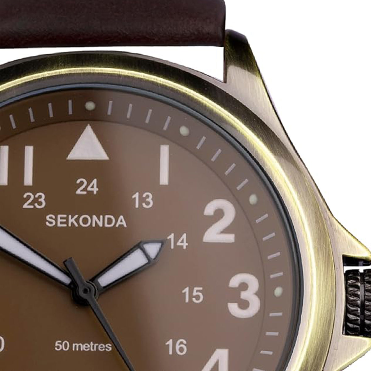 Sekonda Quartz Mens Watch in Leather - Black V32755315 4