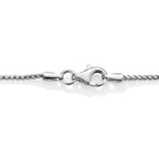Rhodium Overlay Sterling Silver Franco Chain (Size - 18) with Lobster Clasp_8552909_2