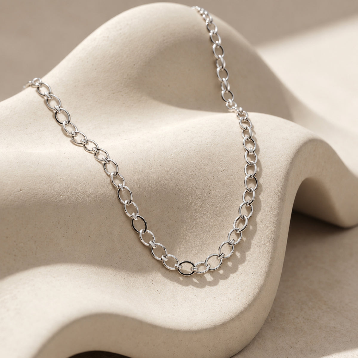 Sterling Silver Drop Chain (Size - 18) with Lobster Clasp 8552911 5