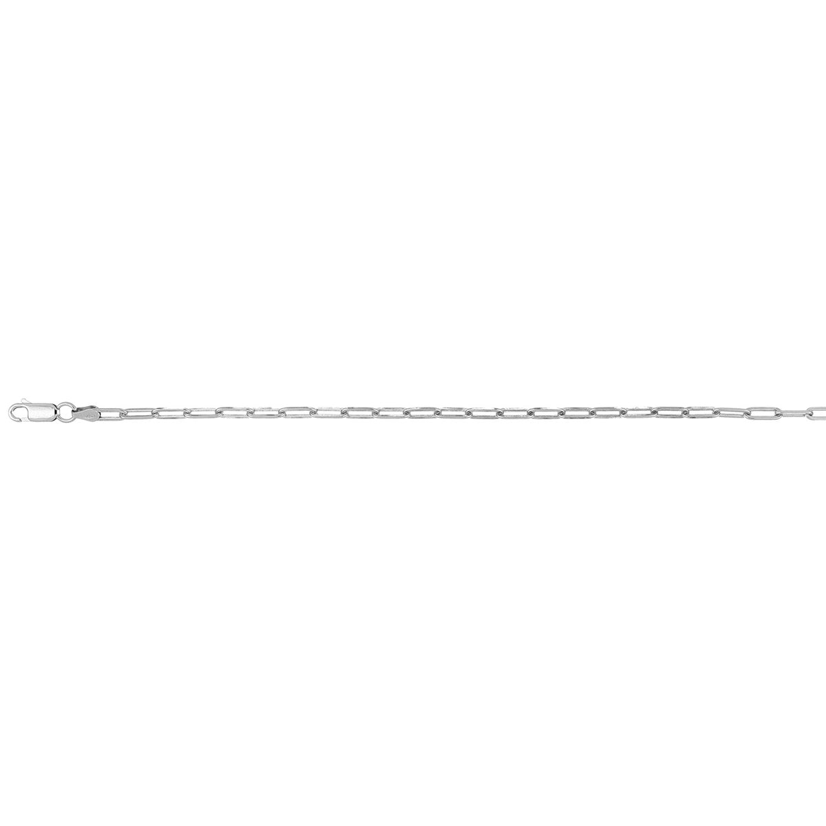 BIGGEST SILVER CLEARANCE - Sterling Silver Paper Chain (Size - 18) with Lobster Clasp V32595160 0