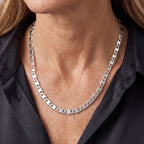 Italian Made - Sterling Silver Vale Chain (Size - 18) with Lobster Clasp_8552914_1