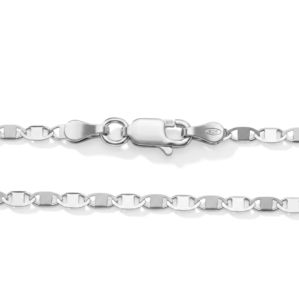 Italian Made - Sterling Silver Vale Chain (Size - 18) with Lobster Clasp_8552914_3