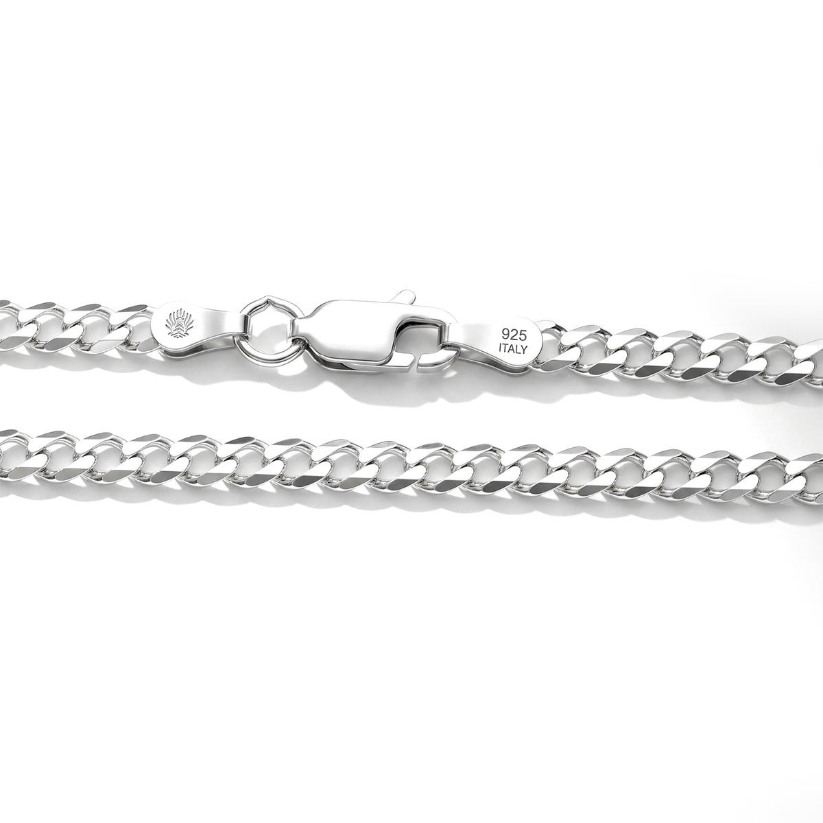Italian Made-Sterling Silver Curb Chain (Size - 20) with Lobster Clasp 8552918 1