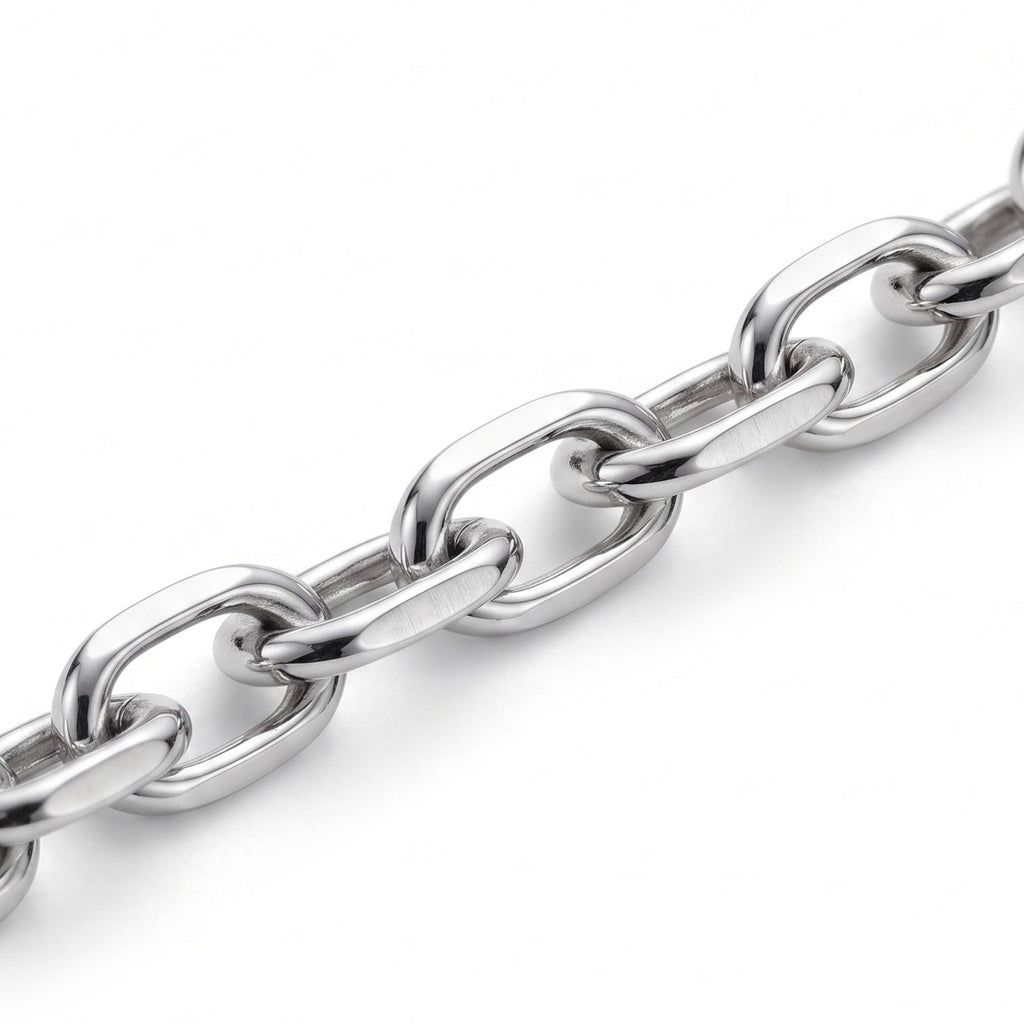 Italian Made - Rhodium Overlay Sterling Silver Necklace (Size - 20) with Lobster Clasp_8552925_3
