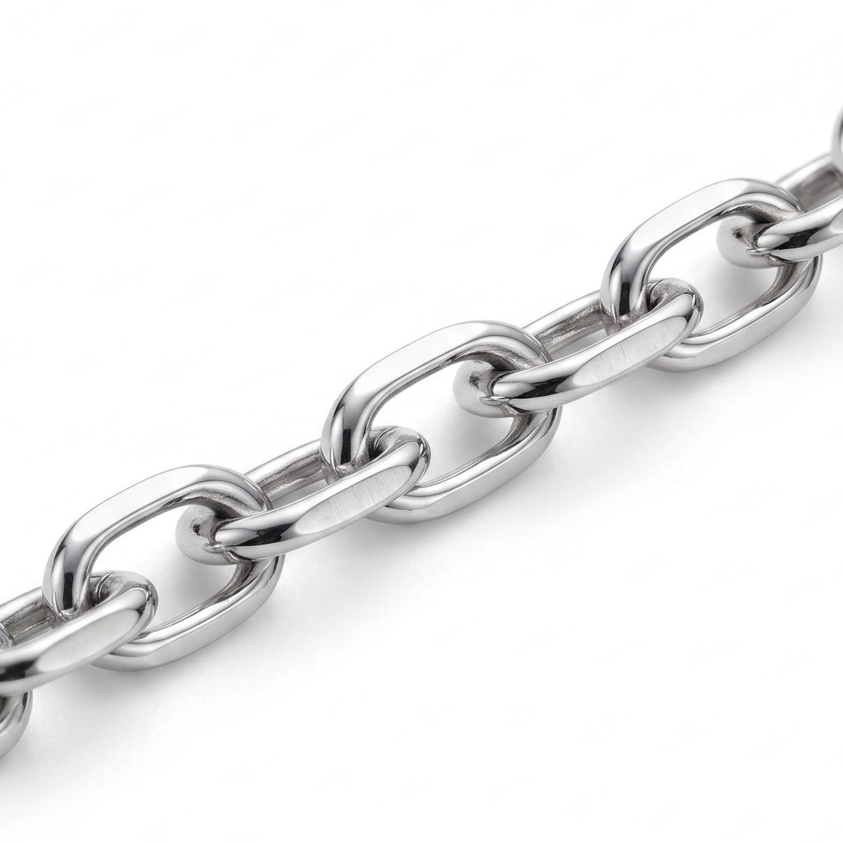 Italian Made - Rhodium Overlay Sterling Silver Necklace (Size - 20) with Lobster Clasp V32513525 2