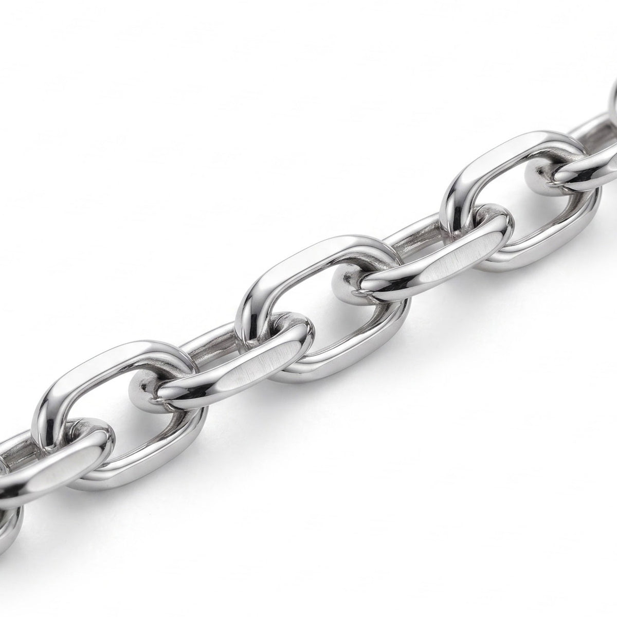 Italian Made - Rhodium Overlay Sterling Silver Necklace (Size - 20) with Lobster Clasp V32513525 2