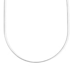 Italian Made- Rhodium Overlay Sterling Silver Franco Necklace (Size - 20) with Lobster Clasp_8552926