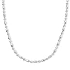 Rhodium Overlay Sterling Silver Typhoon Chain (Size - 20) with Lobster Clasp_8552927