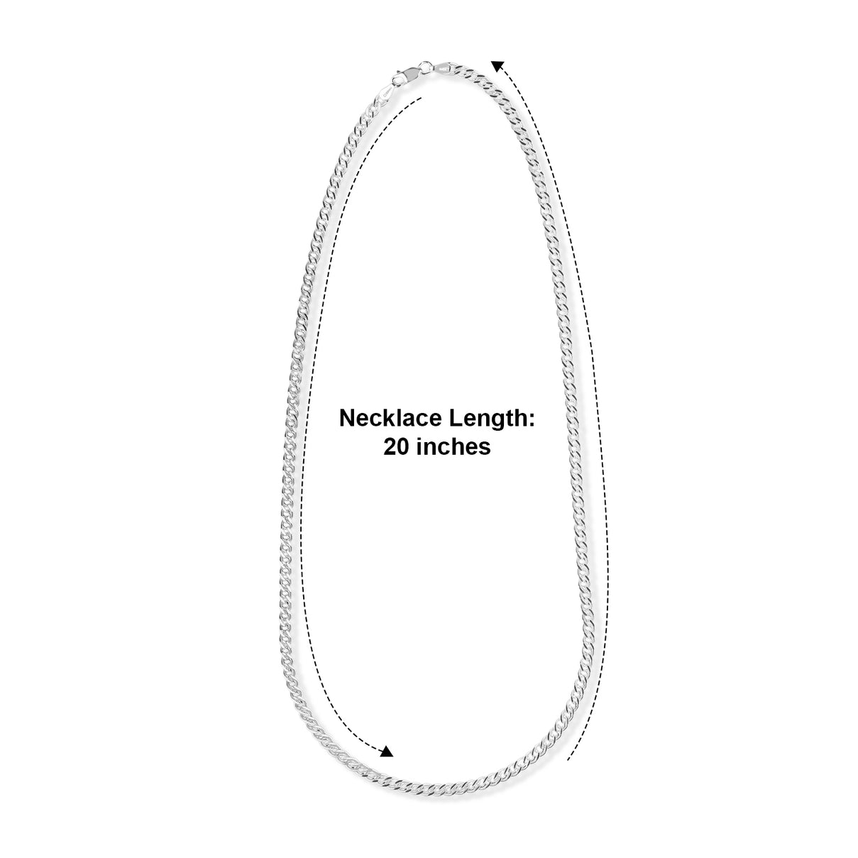 Sterling Silver Nonna Chain (Size - 20) with Lobster Clasp, 8.56 Gms. 8552929 2