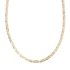 Italian Made - Yellow Gold Plated Sterling Silver Flat Figaro Necklace (Size - 30) with Lobster Clasp_8552968