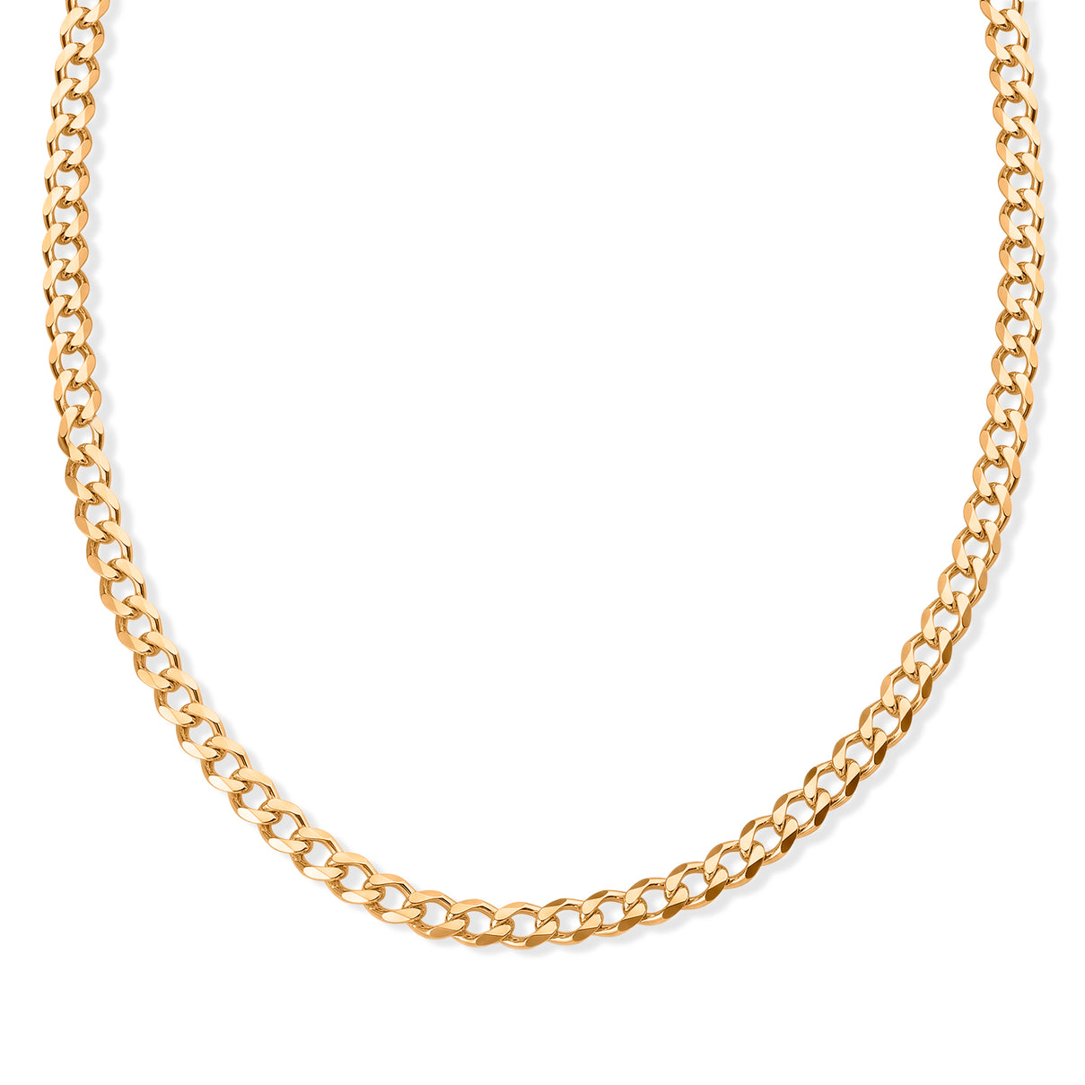 Pick of the Show Yellow Gold Plated Sterling Silver Curb Chain (Size - 18) with Lobster Clasp V32515241 0