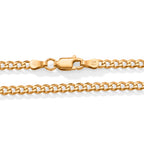 Pick of the Show Yellow Gold Plated Sterling Silver Curb Chain (Size - 18) with Lobster Clasp_8552988_1