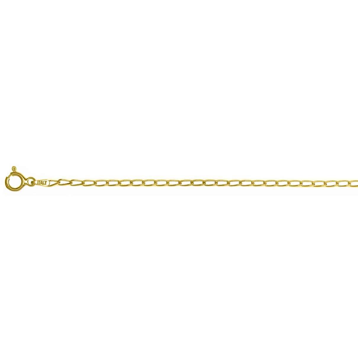Italian Made - Yellow Gold Plated Sterling Silver Grumetta Rada Chain (Size - 18) with Lobster Clasp 8553012 0