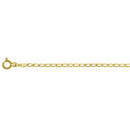 Italian Made - Yellow Gold Plated Sterling Silver Grumetta Rada Chain (Size - 24) with Lobster Clasp_8553015