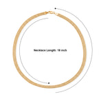 Yellow Gold Plated Sterling Silver Bismark Necklace (Size - 18) with Lobster Clasp_8553026_4