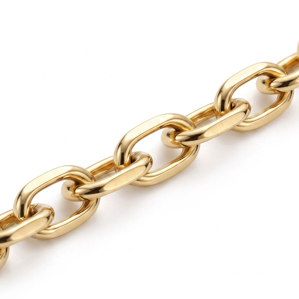 Italian Made - Yellow Gold Plated Sterling Silver Marina Anchor Necklace (Size - 20) with Lobster Clasp V32527383 3