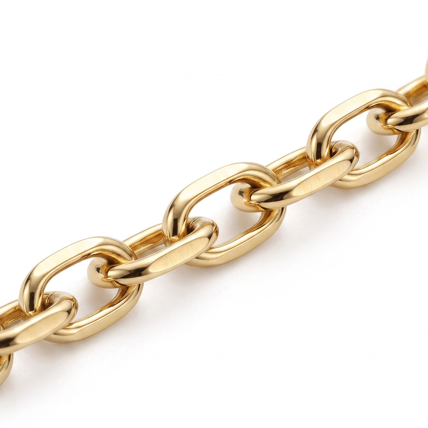 Italian Made - Yellow Gold Plated Sterling Silver Marina Anchor Necklace (Size - 20) with Lobster Clasp V32527383 3