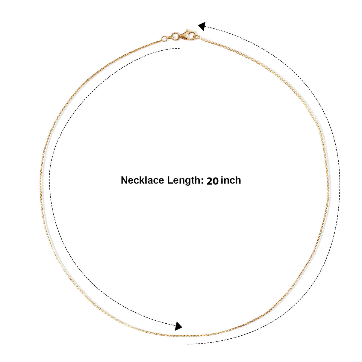 Italian Made - Yellow Gold Plated Sterling Silver Marina Anchor Necklace (Size - 20) with Lobster Clasp V32527383 6