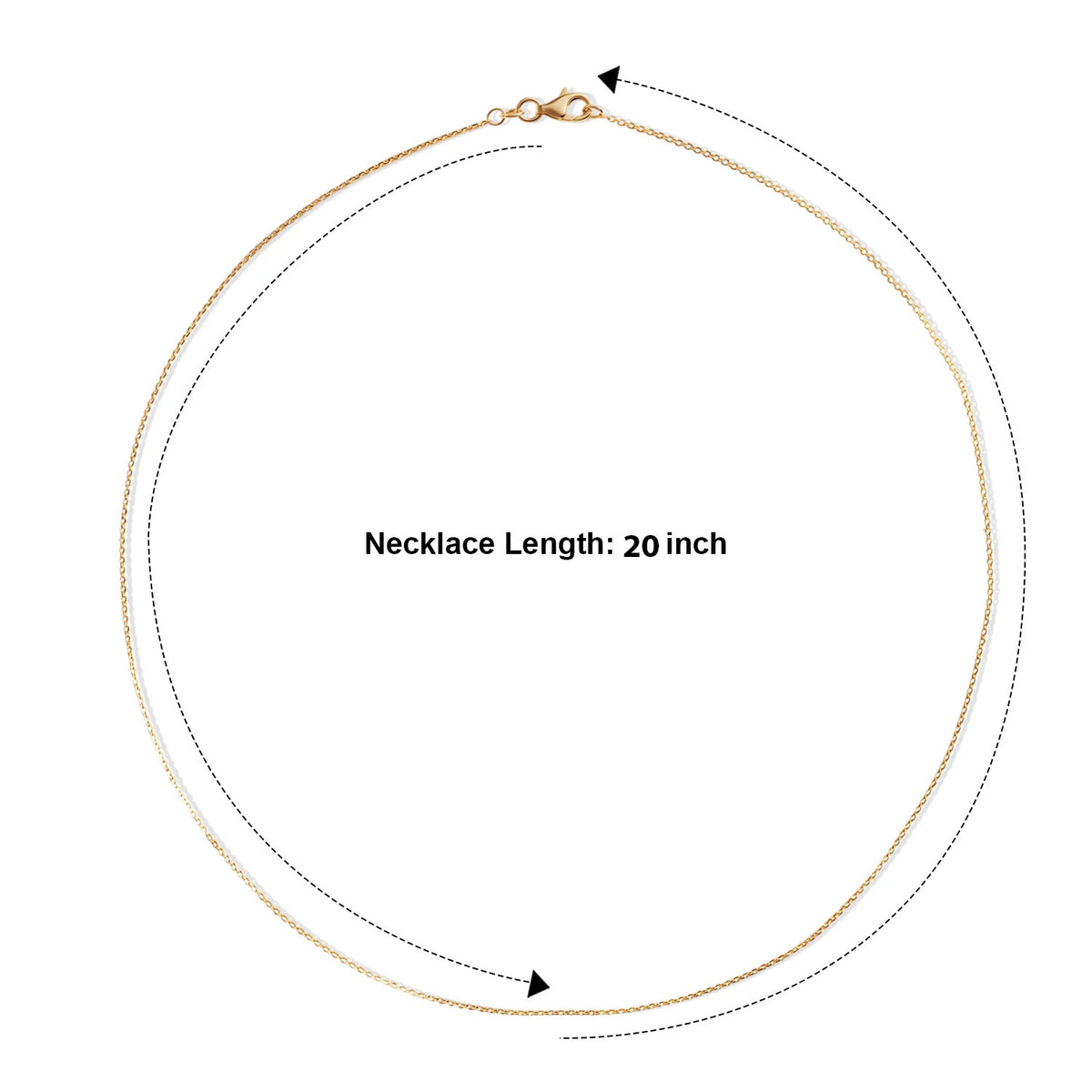 Italian Made - Yellow Gold Plated Sterling Silver Marina Anchor Necklace (Size - 20) with Lobster Clasp V32527383 6