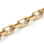 Italian Made - Yellow Gold Plated Sterling Silver Marina Anchor Necklace (Size - 24) with Lobster Clasp_8553040_3