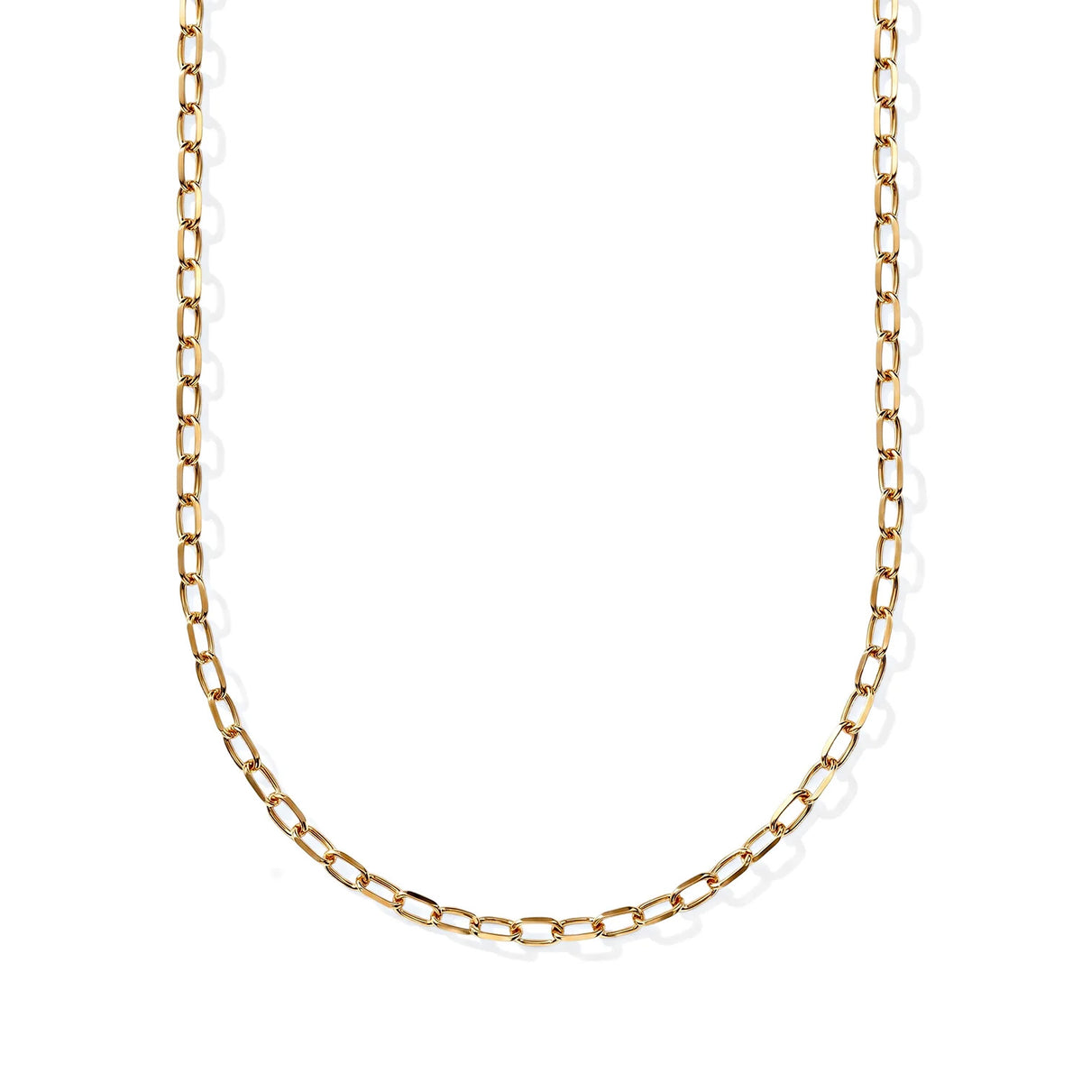 Italian Made - Yellow Gold Plated Sterling Silver Marina Anchor Necklace (Size - 30) with Lobster Clasp V32558796 0