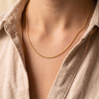 Yellow Gold Plated Sterling Silver Franco Chain (Size - 18) with Lobster Clasp_8553046_2