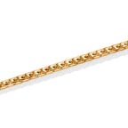 Yellow Gold Plated Sterling Silver Franco Chain (Size - 18) with Lobster Clasp_8553046_3