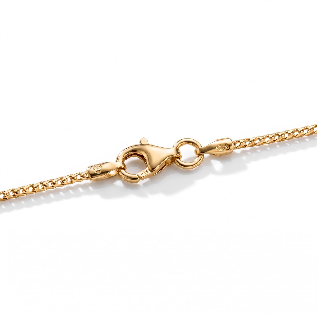 Yellow Gold Plated Sterling Silver Franco Chain (Size - 18) with Lobster Clasp V32516655 6