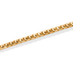 Italian Made Yellow Gold Plated Sterling Silver Franco Necklace (Size - 22) with Lobster Clasp_8553048_3