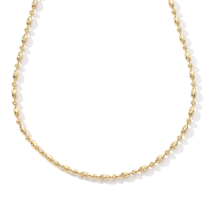 Yellow Gold Plated Sterling Silver Typhoon Chain (Size - 18) with Lobster Clasp 8553054 1
