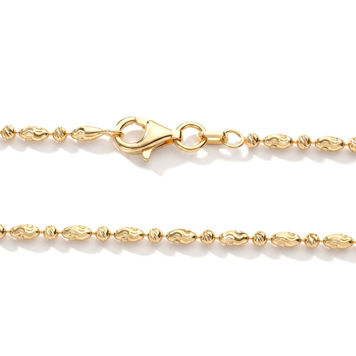 Yellow Gold Plated Sterling Silver Typhoon Chain (Size - 18) with Lobster Clasp 8553054 2