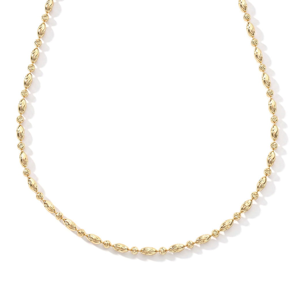 Yellow Gold Plated Sterling Silver Typhoon Chain (Size - 20) with Lobster Clasp_8553055