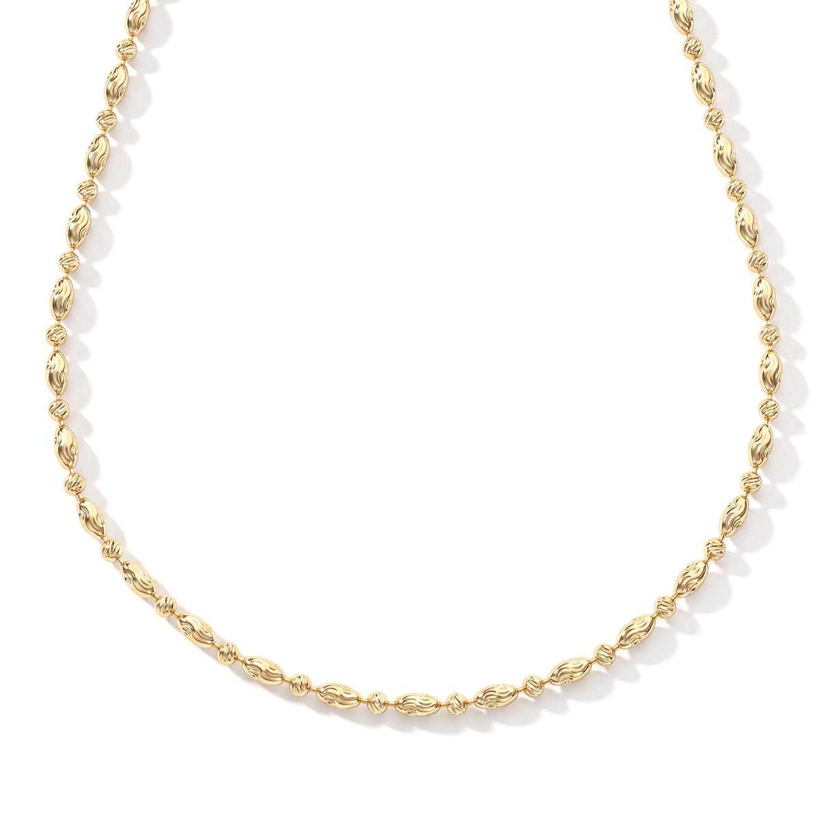 Yellow Gold Plated Sterling Silver Typhoon Chain (Size - 20) with Lobster Clasp V32570721 0