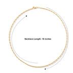 Yellow Gold Plated Sterling Silver Typhoon Chain (Size - 20) with Lobster Clasp_8553055_3
