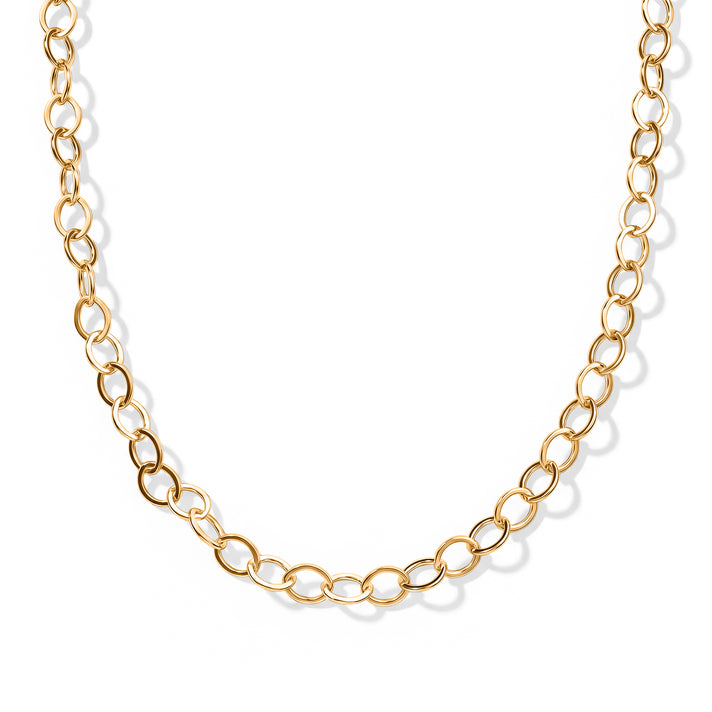 Yellow Gold Plated Sterling Silver Drop Chain (Size - 18) with Lobster Clasp 8553058 1