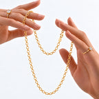 Yellow Gold Plated Sterling Silver Drop Chain (Size - 20) with Lobster Clasp_8553059_5