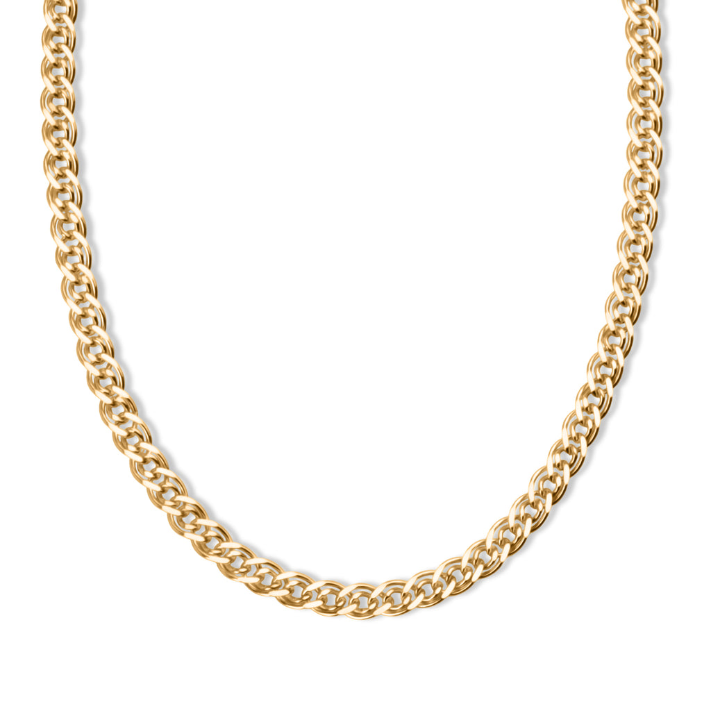 Italian Made-Yellow Gold Plated Sterling Silver Nonna Chain (Size - 18) with Lobster Clasp, 7.81 Gms._8553062