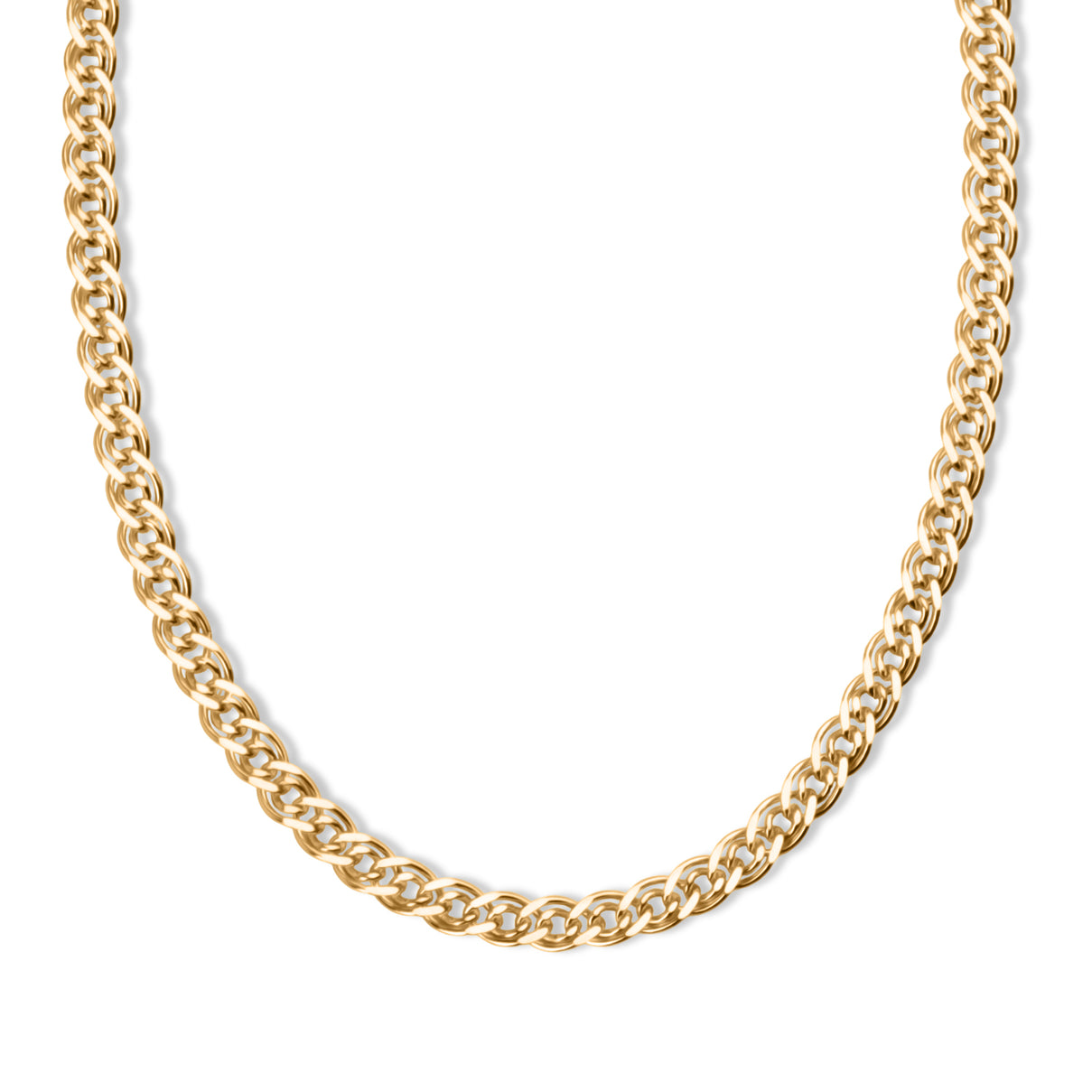 Italian Made-Yellow Gold Plated Sterling Silver Nonna Chain (Size - 18) with Lobster Clasp, 7.81 Gms. V32492199 0