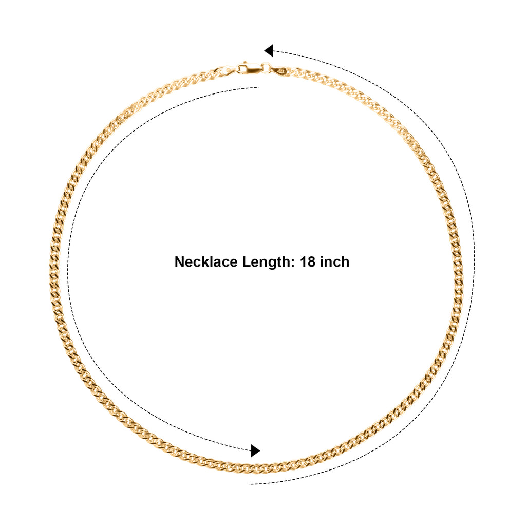 Italian Made-Yellow Gold Plated Sterling Silver Nonna Chain (Size - 18) with Lobster Clasp, 7.81 Gms._8553062_3