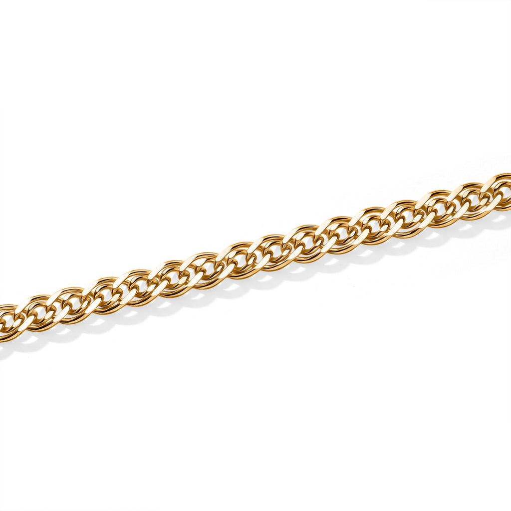 Italian Made-Yellow Gold Plated Sterling Silver Nonna Chain (Size - 20) with Lobster Clasp, 8.56 Gms._8553063_1