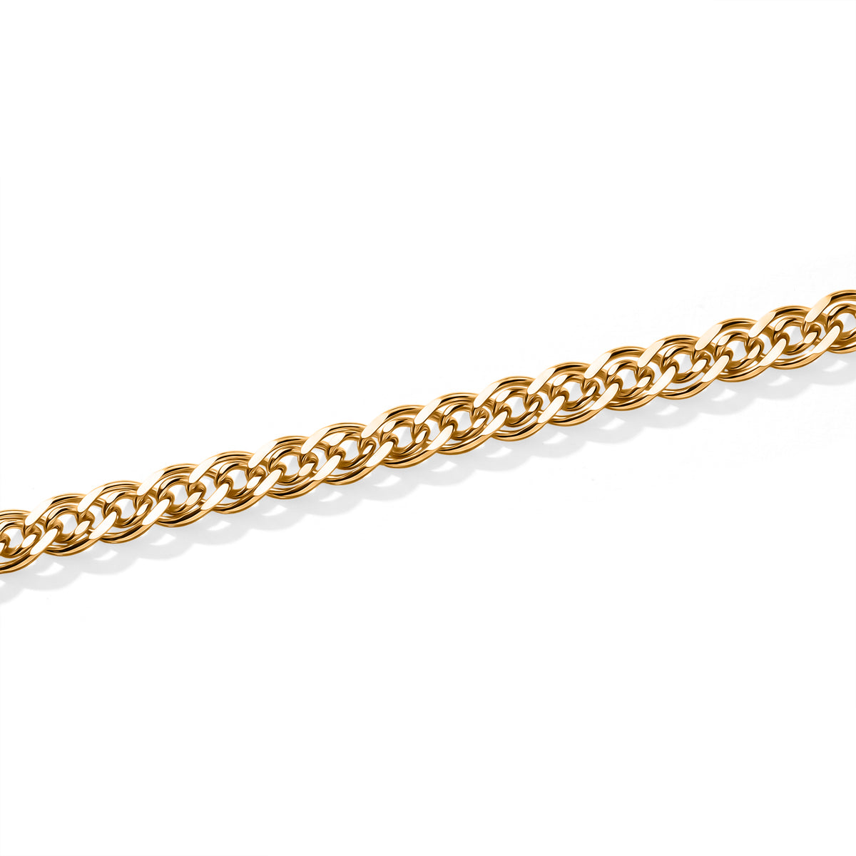Italian Made-Yellow Gold Plated Sterling Silver Nonna Chain (Size - 20) with Lobster Clasp, 8.56 Gms. V32606194 1