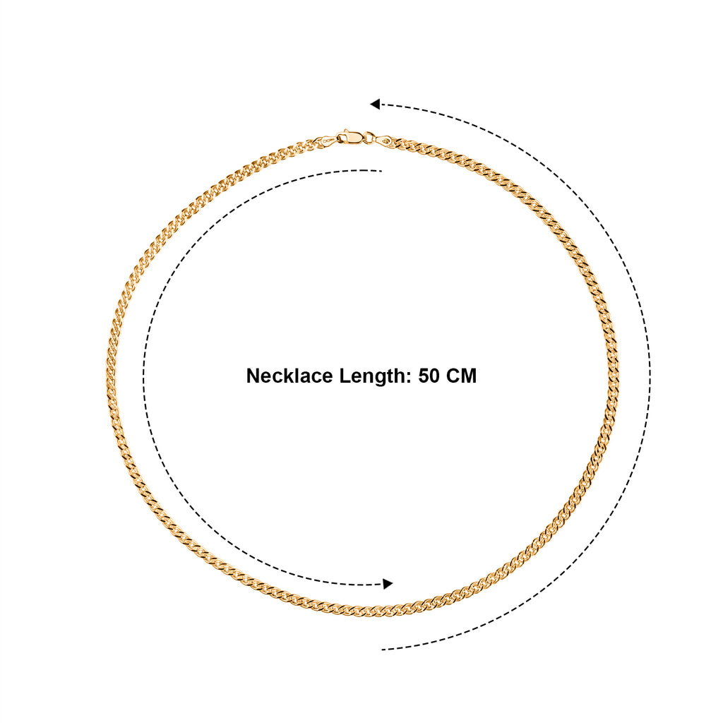 Italian Made-Yellow Gold Plated Sterling Silver Nonna Chain (Size - 20) with Lobster Clasp, 8.56 Gms._8553063_3