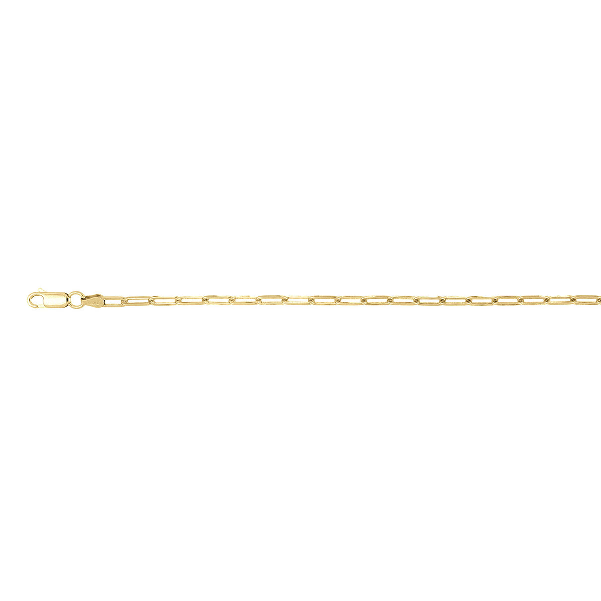 Yellow Gold Plated Sterling Silver Paper Square Chain (Size - 18) 8553066 0
