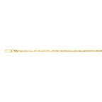 Yellow Gold Plated Sterling Silver Paper Square Chain (Size - 18)_8553066