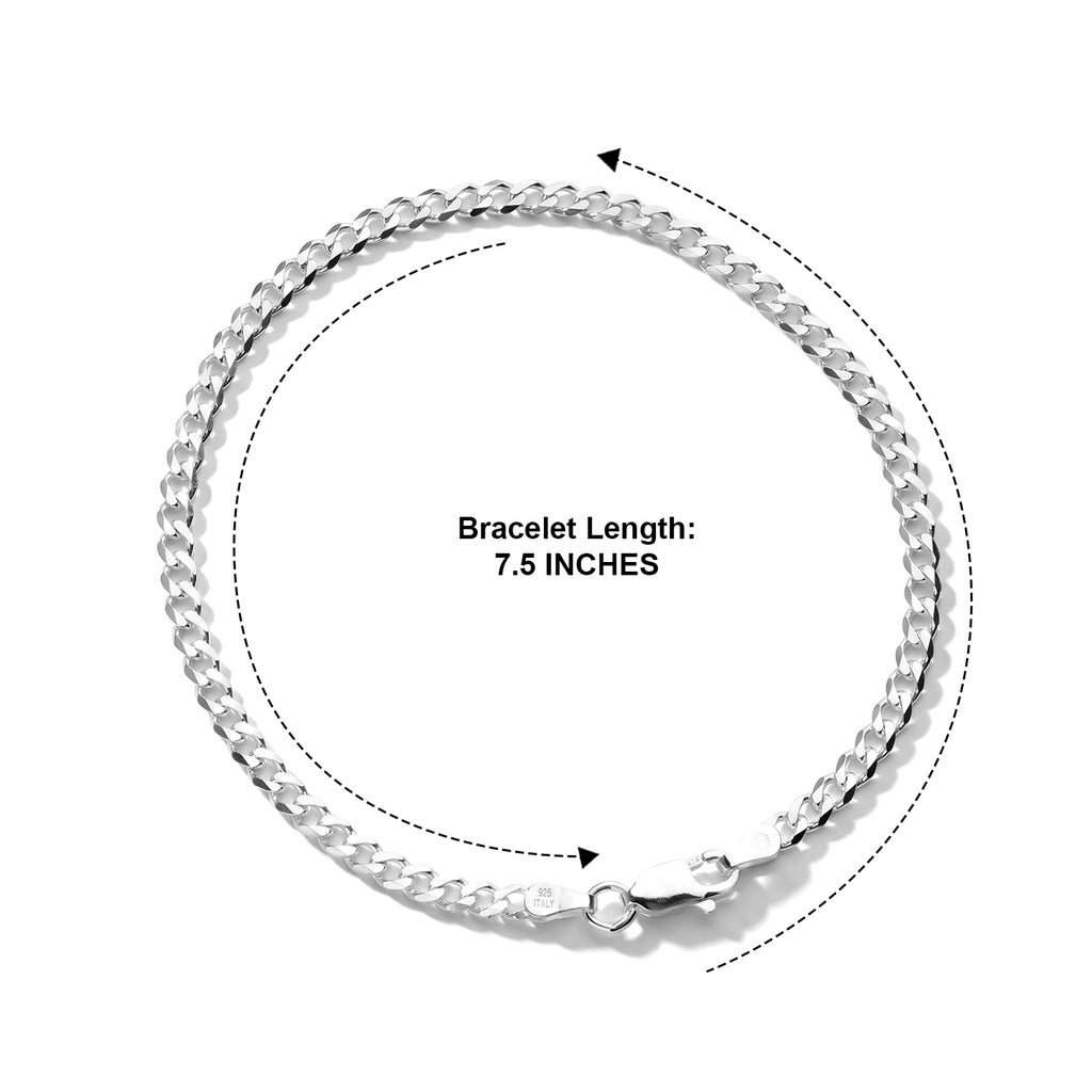 Sterling Silver Bracelet (Size - 7.5) with Lobster Clasp_8553540_3