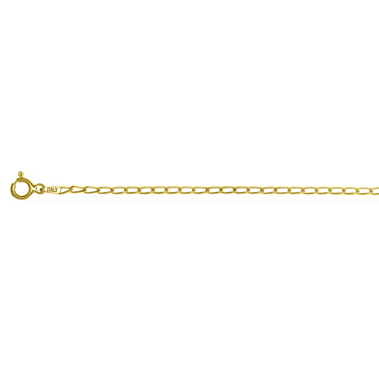 Italian Made - Yellow Gold Plated Sterling Silver Grumetta Rada Bracelet (Size - 7.5) with Lobster Clasp 8553583 0